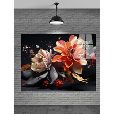 Marsilyan Sevilen Seri Çiçek Cam Tablo