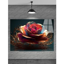 Marsilyan Sevilen Seri Çiçek Cam Tablo