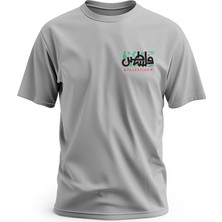 Zaytoon Tişört, Kısa Kollu Unisex Yan Yazılı, Palestine Filistin, Renkli Dijital Baskılı Pamuk Tişört