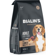 Bialin's Bialins Premium Yetişkin Köpek Maması Kuzu & Pirinçli 2.5kg