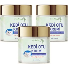 Kedi Otu Kremi 50 ml 3 Adet Kafur Ağacı Yağı Içerikli Rahatlatıcı Krem
