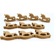 Empressco 10 Adet 10 cm Unicorn Figürü, Dik Durabilir, Okul Öncesi Eğitim ve Etkinlik Için