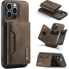 Teleplus iPhone 15 Pro Kılıf Ming Serisi 2-1 Pu Deri Kartlıklı Kapak