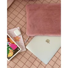 Pinkue Peluş Kumaş Notebook & Tablet Çantası Kılıfı (Renk Seçenekli) (11 • 13 • 16 Inç Seçenekli)
