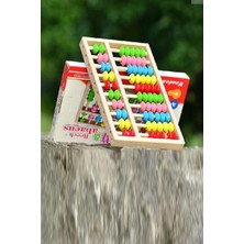 Empressco Hareketli Say Bak Abaküs, Beyaz, Eğitici ve Oynanabilir Öğrenme Seti