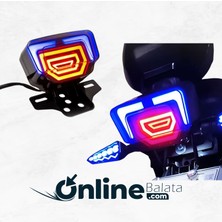 GİVİS Agk Cg Unıversal Stop Ledli Kırmızı Mavi 1272