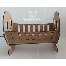 Empressco Rahat ve Şık Kahverengi Bebek Beşiği, Güvenli Uyku Alanı Sunar.