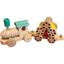 Empressco 3'lü Renkli Dönüşebilir Teker Vagonlu Eğlenceli Tren Seti