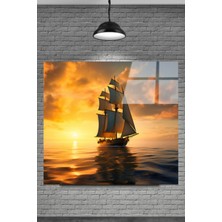  Denizdeki Gemi Cam Tablosu