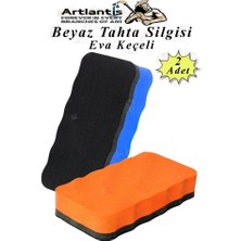 Artlantis Yazı Tahta Silgisi Eva 2 Adet Beyaz Yazı Tahtası Silgisi Kaliteli Keçe Uçlu Eva Okul Sınıf Ofis Kuru Silgi