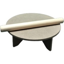 Empressco Doğal Ahşap Oyuncak Hamur Açma Seti, Eğlenceli ve Öğretici Oyun Malzemesi