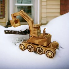 Empressco Ahşap Minik Dozer, Renkli ve Eğlenceli Çocuk Oyunu Aracı