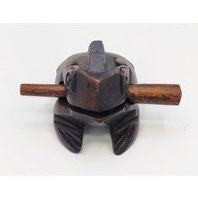 Empressco Renkli Geleneksel Kurbağa Sesi Çıkaran Dekoratif 8 cm Şans Figürü