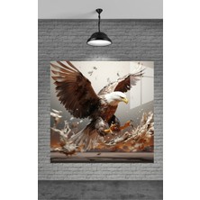 Marsilyan Kartal Cam Tablo Ev Dekorasyon,balkon Dekorasyonu,dekoratif,duvar Tablo,mutfak Tablo