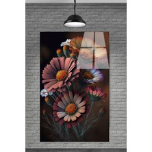  Sevilen Seri Çiçekler Cam Tablosu