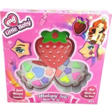 Empressco Iki Parça Çilek Temalı Makyaj Seti, Beyaz Paket, Şık ve Kullanışlı Tasarım