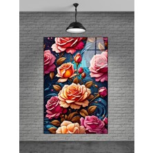 Marsilyan Çiçek Cam Tablo Sevilen Seriler