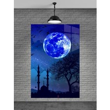 Marsilyan Camii ve Dolunay Cam Tablo Ev Dekorasyon,balkon Dekorasyonu,dekoratif,duvar Tablo,mutfak Tablo