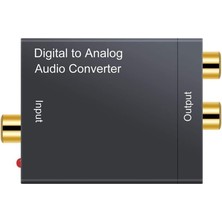 Storemax Analog Ses Dönüştürücü,toslink, Optik Çıkış To Rca Çevirme Dac Spdıf Koaksiyel Optik Dönüştürme L/r Rca, Toslink Optik Ses Için Ps4 Hd DVD Ev Sinema Sistemleri