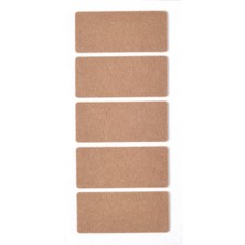 Kitchen Design Lab 5 Adet Yapışkanlı Sandalye, Masa, Koltuk Altı Parke Koruma Keçesi Büyük, Dikdörtgen, 4 x 9 cm