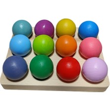 Empressco Renkli 12'li Eşleştirme Topları, Tablo ile Öğrenme ve Oyun Seti