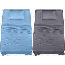 Storemax 2 Adet Tek Kişilik Çarşaf ve Yastık Kılıfı Seti Nevresim Takımı (Karışık Renk)