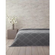 Storemax Fiona Pamuklu Çift Kişilik Pike Koyu Gri