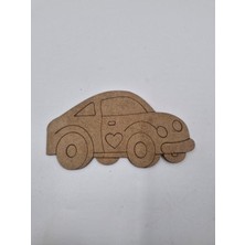 Empressco Çok Renkli Sevimli Araba Ahşap Boyama Seti, Okul ve Etkinlikler Için 15X8 cm (10 Adet)