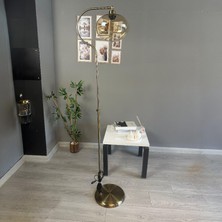 Bamyum Solvia Cam Bal Rengi C Gövde Lambader Modern Oturma Odası
