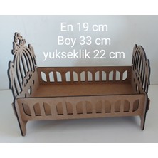Empressco Bej Renkli Oyuncak Bebek Beşiği, Şık ve Konforlu Bebek Uyku Alanı