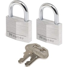 Storemax 9130EURT Anahtarlı 2'li Asma Kilit Seti, Gri, 3 x 5,2 x 1,6 cm