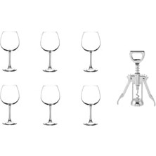 Storemax 7 Parça Enoteca Kadeh ve Tirbuşonlu Set
