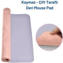 Storemax 70X30 L Deri Mouse Pad,ofis Mouse Pad,masa Matı Sümen,konforlu Mouse Pad,çift Yönlü Mouse Pad (Lila)