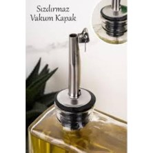 Storemax Sızdırmaz Vakum Kapaklı 500 ml Özel Tasarım Cam Yağdanlık – Şık ve Sağlam Yağ, Sirke ve Sos Saklama Kabı