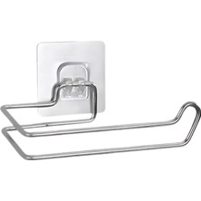 Storemax Kağıdı Tutacağı - Paslanmaz Çelik, Kağıt Havlu Tutacak, Lavabo ve Mutfak Kullanımına Uygun, Duvar Montajlı Şık Tasarım