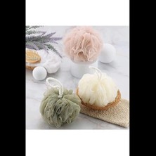Banyo Lifi Yumuşak Top Lif Naturel Ponpon Banyo Lifi 35 gr Yumuşak Banyo Lifi
