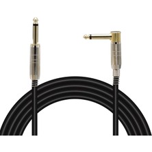 Magicvoice LD377 2 Metre 6.35MM Mono Erkek Jak (Ts) L Tipi Ses Kablosu Metal Jack