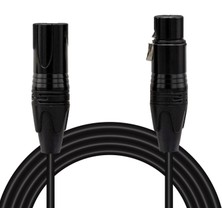 Magicvoice LD381 1 Metre Canon Xlr Dişi - Canon Xlr Erkek Stereo Plastik Jak Mikrofon Ses Kablosu