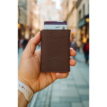 Newish Polo Rfid Özellikli Patlı Mekanizmalı Cüzdan Kartlık -Dokulu Suni Deri