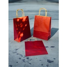 Orbak Kağıtçılık Bordo Renkli Kraft Kağıt Çanta 18X8X24 cm – 3’lü Paket | Hediye Poşeti & Hediye Paketi