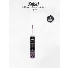 Selsil Silikonize Siyah Mastik 500 Gr.