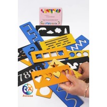 Storemax Rovexa Eğitici 4 Renkli El Kası Geliştirme ve Çizgi, Sayı ve Şekil Çalışmaları Seti 16 Parça