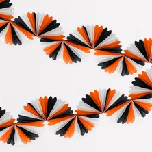 Storemax - & Orange Stripe Garland - Siyah & Turuncu Petekli Asılan Süs