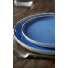 Storemax Studio Round Yemek Tabağı Dia 21 cm Mat Beyaz/parlak Nehir