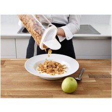 Storemax Vakumlu Kapaklı Saklama Kabı Beyaz Silikon Kauçuk Beyaz 8X30 cm 1 Adet Büyük Boy