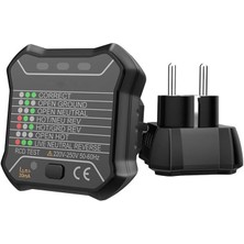 Storemax Soket Cihazı, Çıkış Kontrol Cihazı 250 V, Otomatik Nötr Canlı Topraklama Kablosu Devresi, Ab Fiş Kesici Bulucu, Topraklama Hattı Kontrol, Gerilim