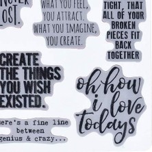 Storemax Anonim CMS252 Ponderings Tim Holtz Yapışkanlı Mühür, 17,8 x 21,6 Cm, Şeffaf