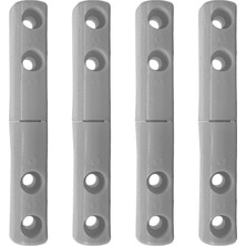 Storemax Sineklik ve Kombi Dolabı Kapakları Için Plastik Menteşe 4lü Beyaz