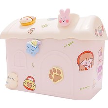 Storemax Dıy Nemlendirici, Şirin Ev Tasarımı, 600ML Su Kapasiteli, USB Girişli, Sessiz ve Etkili Hava Nemlendirme, Dekoratif ve Kullanışlı (Pembe)