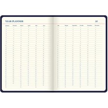 Storemax Letts A5 5 Yıllık Günlük, Krem Kağıt, 384 Sayfa, 8,25 x 5,75 x 0,75 Inç, Lacivert (B090024), Altın